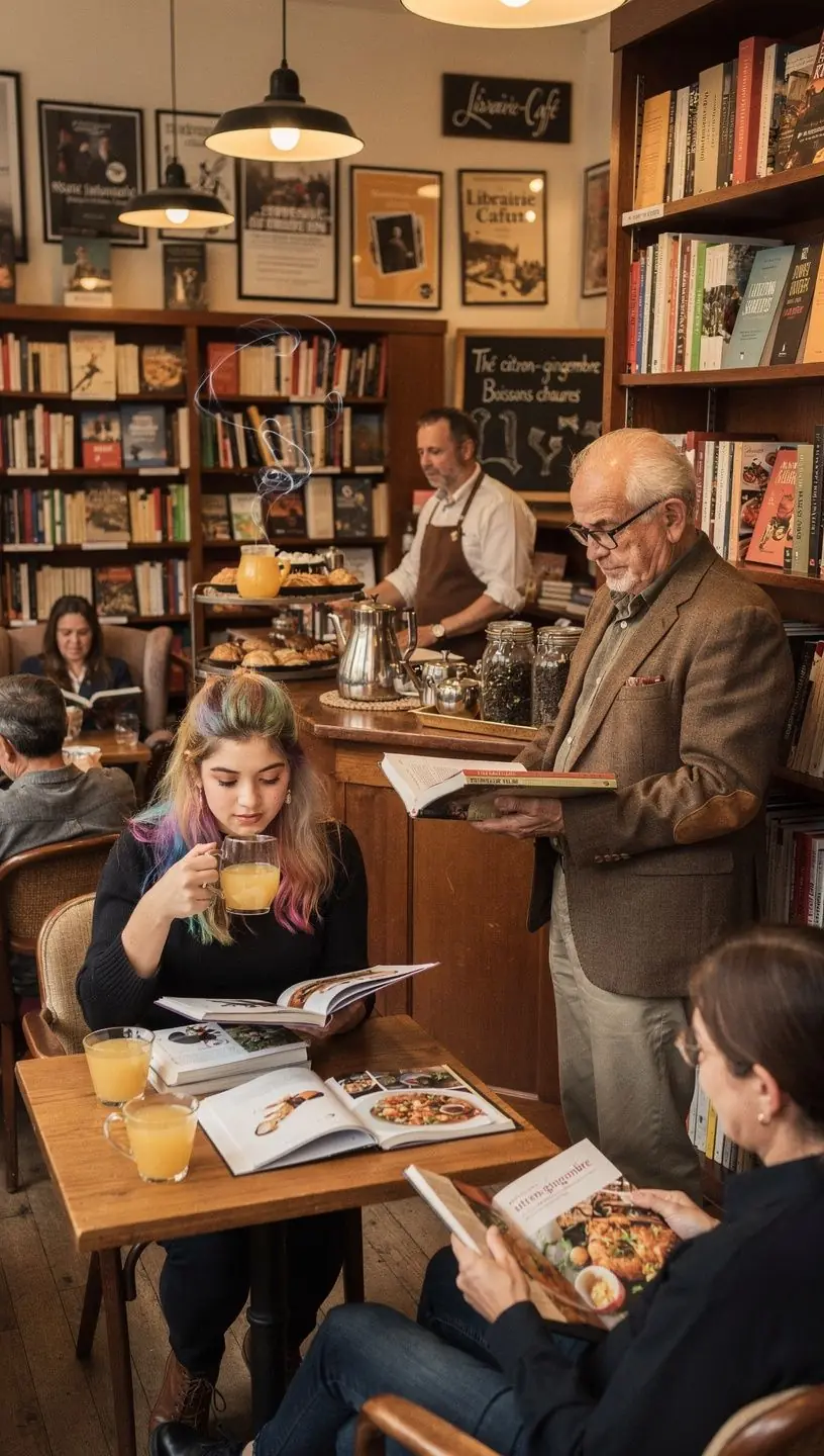 Tranches de citron frais et racines de gingembre sur un fond colorГ©.